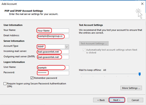 set up multiple email accounts in outlook